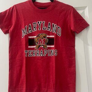 Kids Small University of Maryland T Shirt - Red